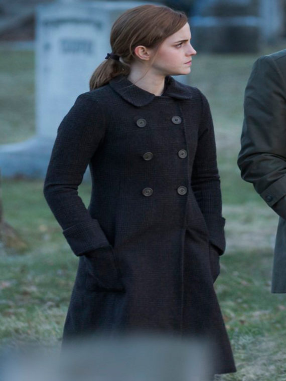 Emma Watson Regression Double Breasted Coat