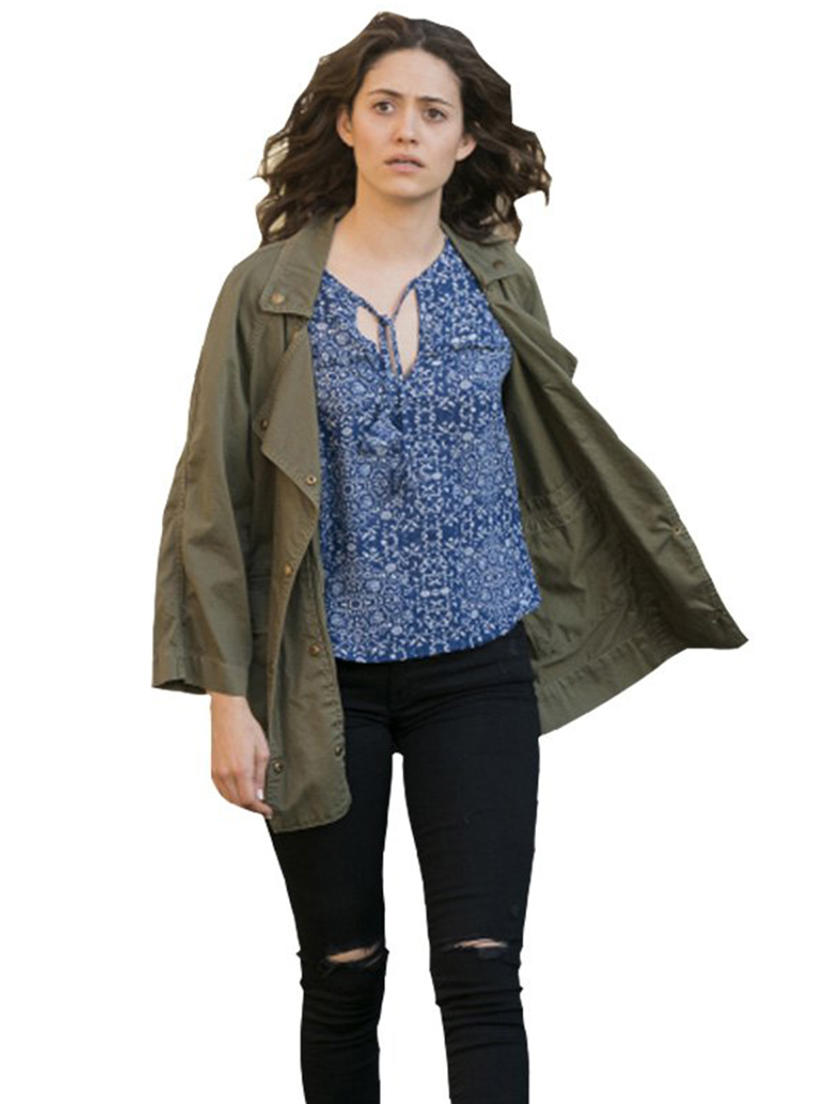 Emmy Rossum Fiona Gallagher Shameless TV Series Coat