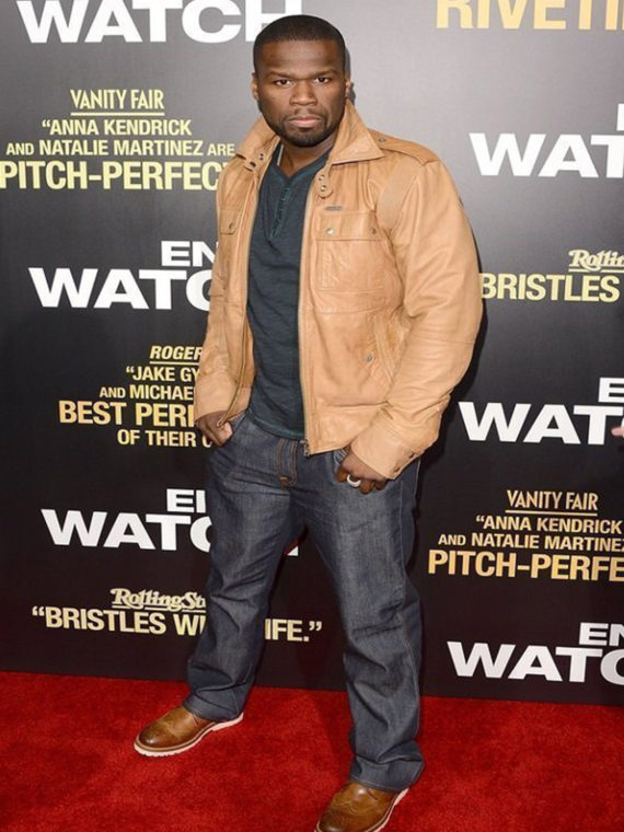 End of Watch 50 Cent Brown Jacket