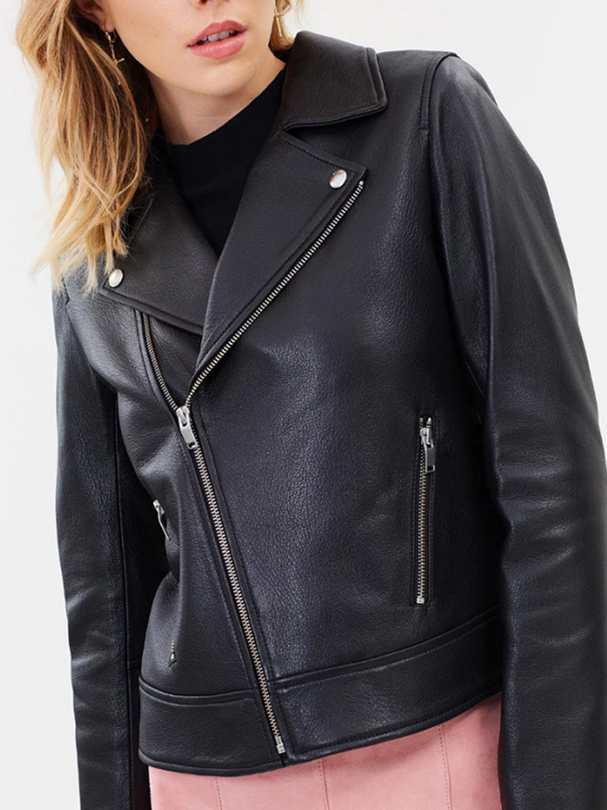 Enna Pelly Ladies Black Leather Jacket