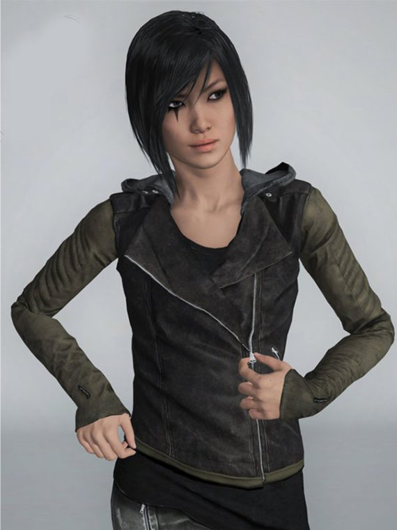 Faith Connors Mirrors Edge Leather Jacket