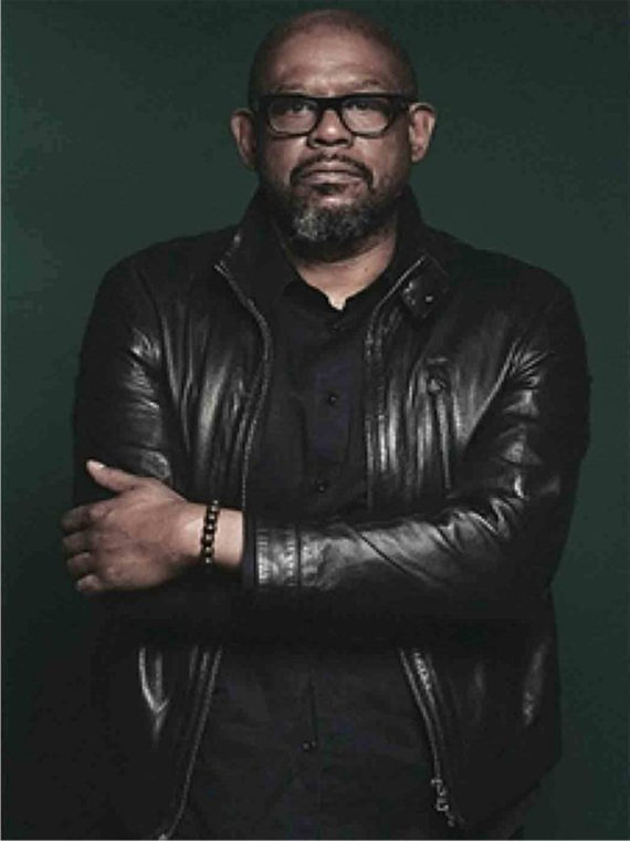 Forest Whitaker Black Leather Jacket