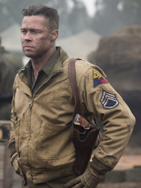 Fury Brad Pitt Cotton Jacket