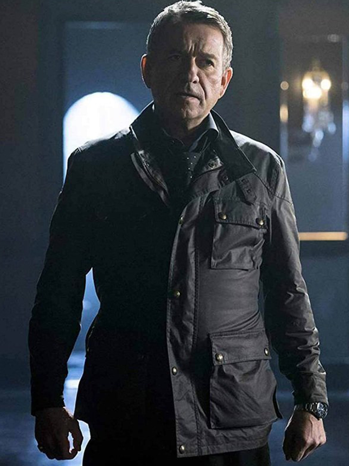 Gotham Series Sean Pertwee Leather Jacket