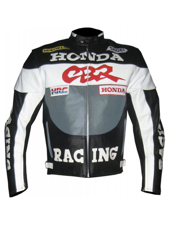 Honda CBR Racing GreyBlack Motorcycle Jacket