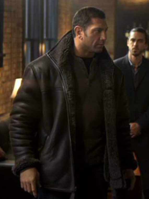 House of the Rising Sun Dave Bautista Fur Jacket