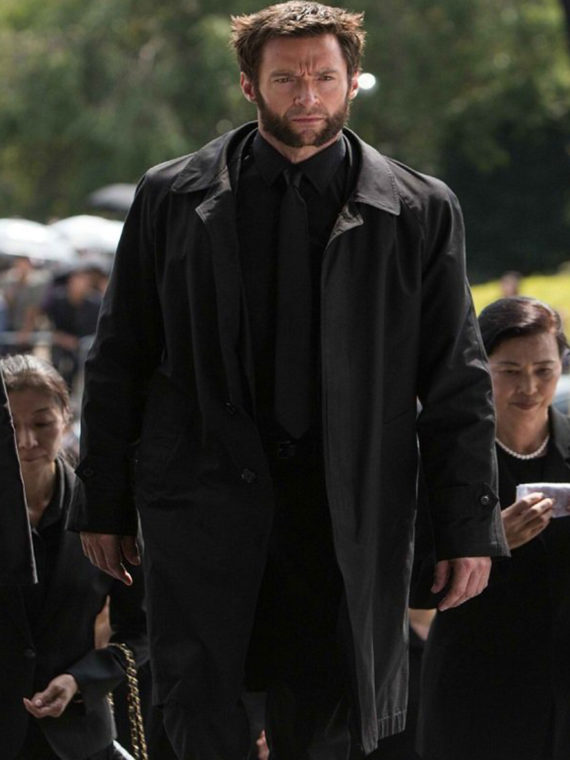 Hugh Jackman Wolverine Black Cotton Coat - Image 5