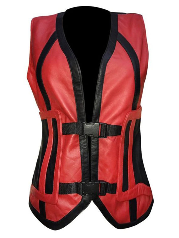 Injustice 2 Harley Leather Jacket With Vest