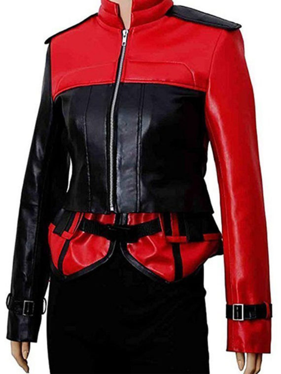 Injustice2 Harley Quinn Leather Jacket With Vest