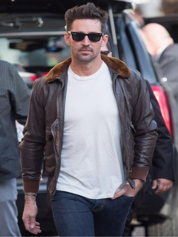 Jake Owen Bomber Leather Jacket