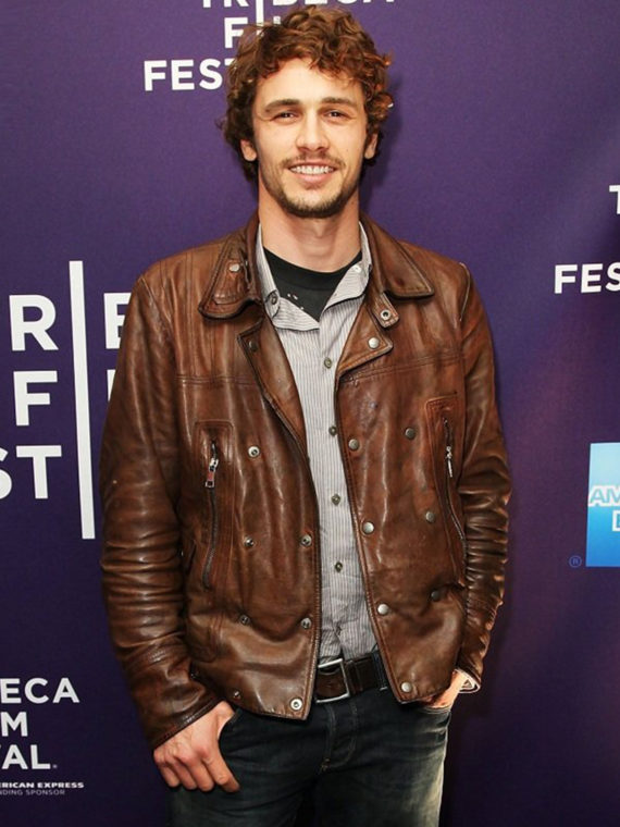 James Franco Brown Leather Jacket