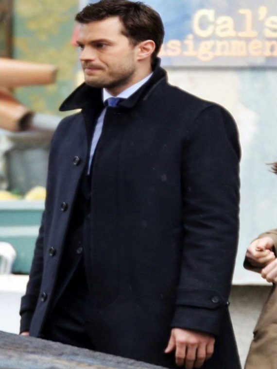 Jamie Dornan Fifty Shades Freed Blue Coat