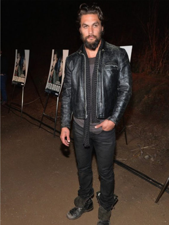 Jason Momoa Disressed Leather Jacket