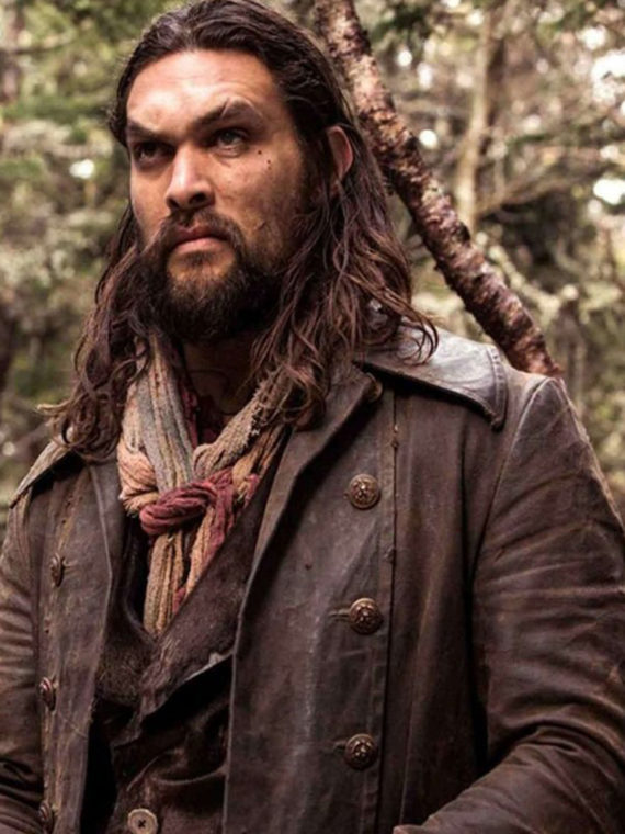 Jason Momoa Frontier Leather Trench Long Coat