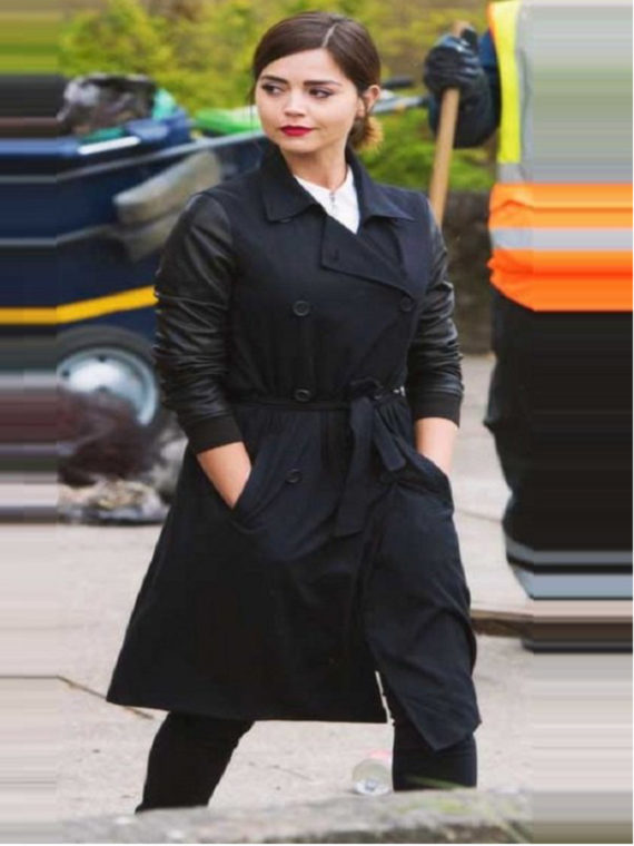 Jenna Coleman Doctor Wool Coat