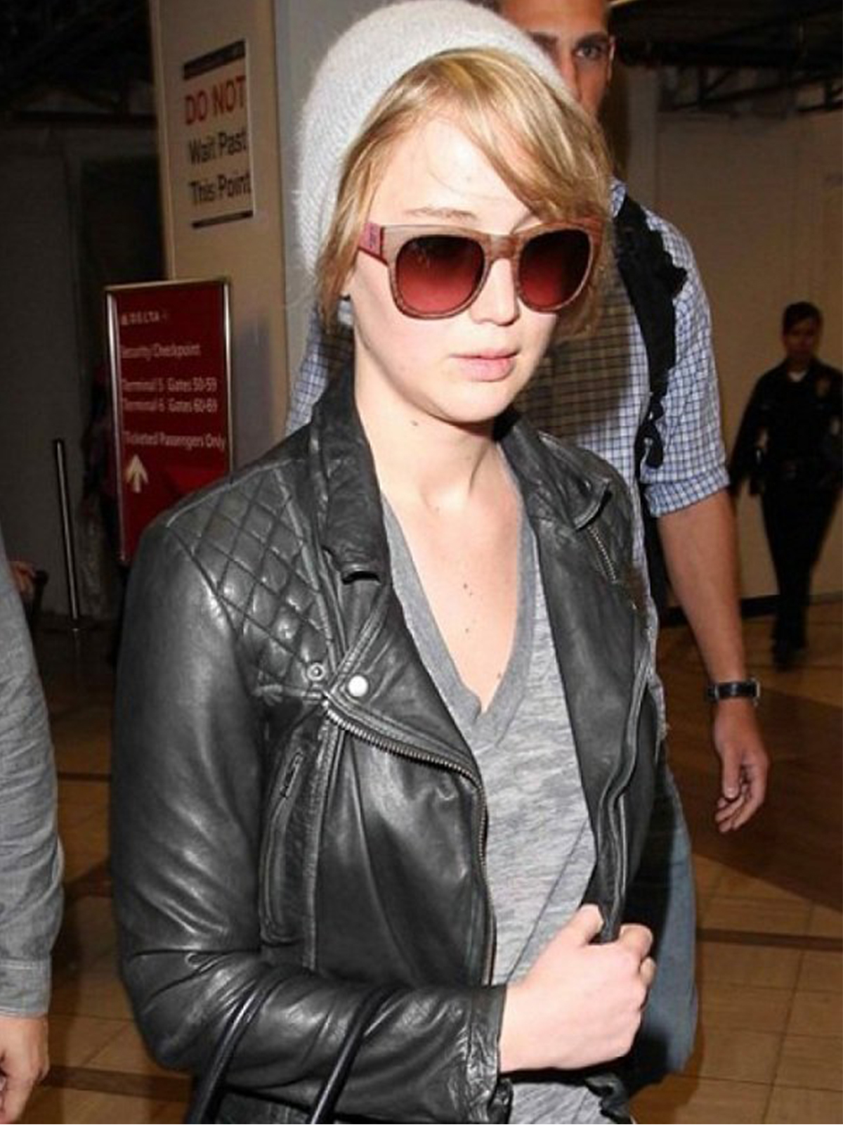 Jennifer Lawrence Moto Biker Jacket