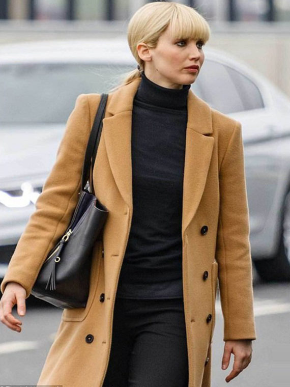 Jennifer Lawrence Sparrow Long Coat