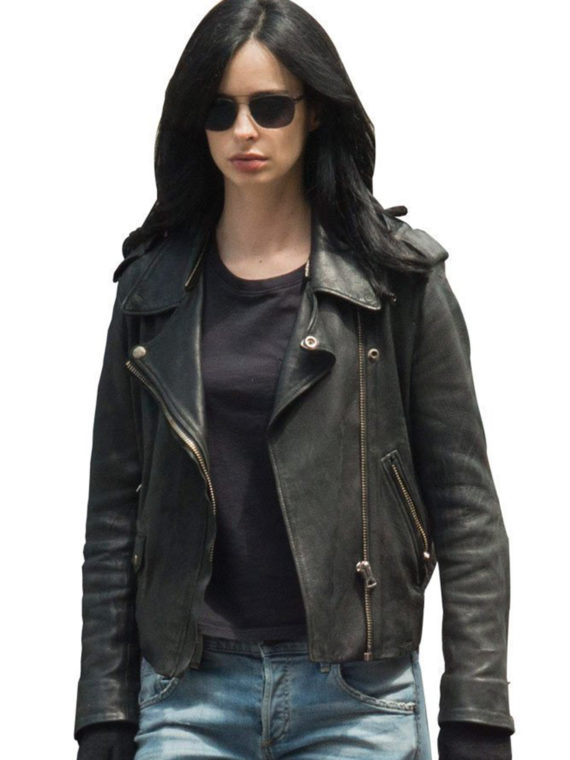 Jessica Jones The Defenders Biker Black Jacket