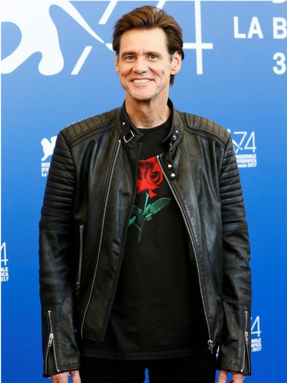 Jim Carrey Motorcycle Leather Jacket