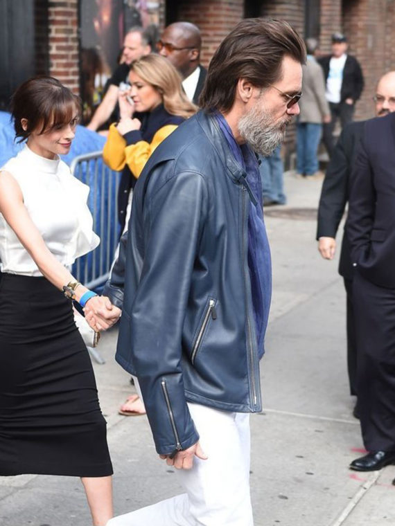 Jim Carrey NYC Blue Jacket