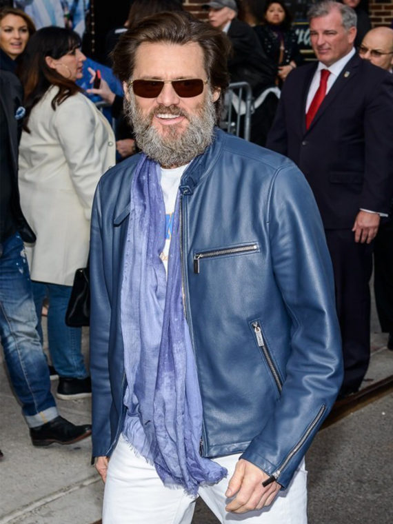 Jim Carrey NYC Leather Jacket