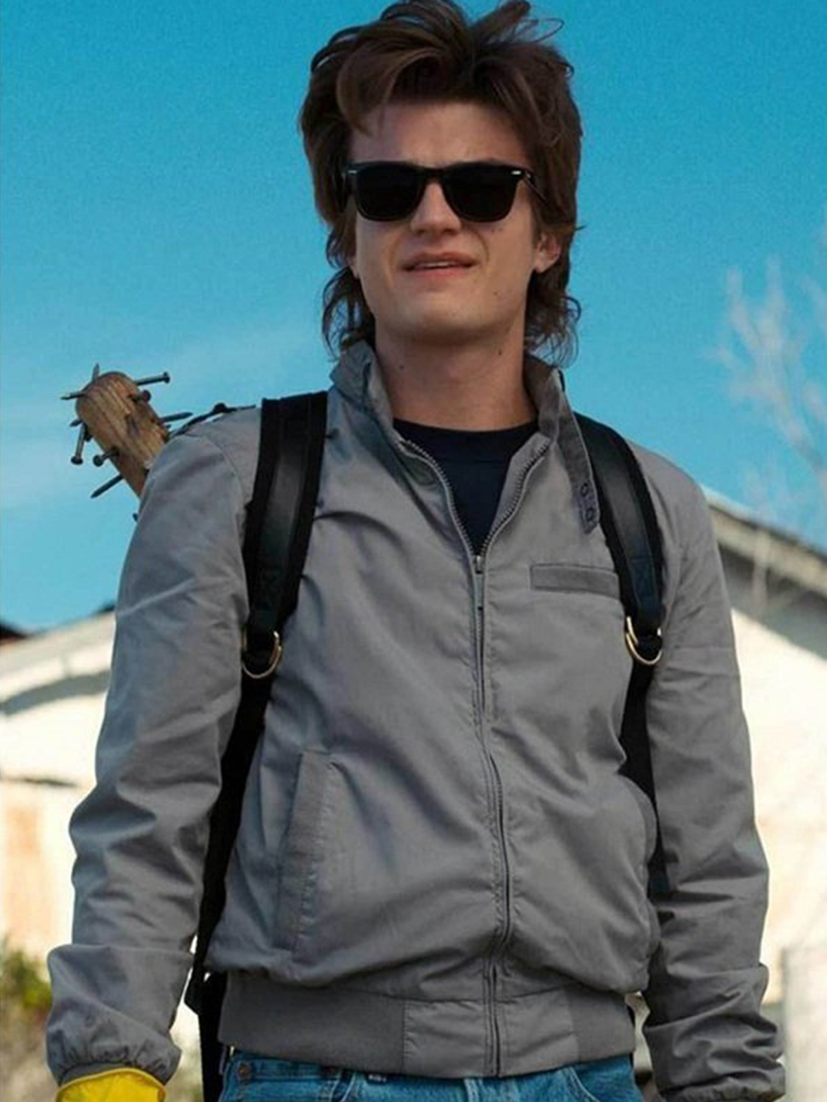 Joe Keery Stranger Things Satin Bomber Jacket