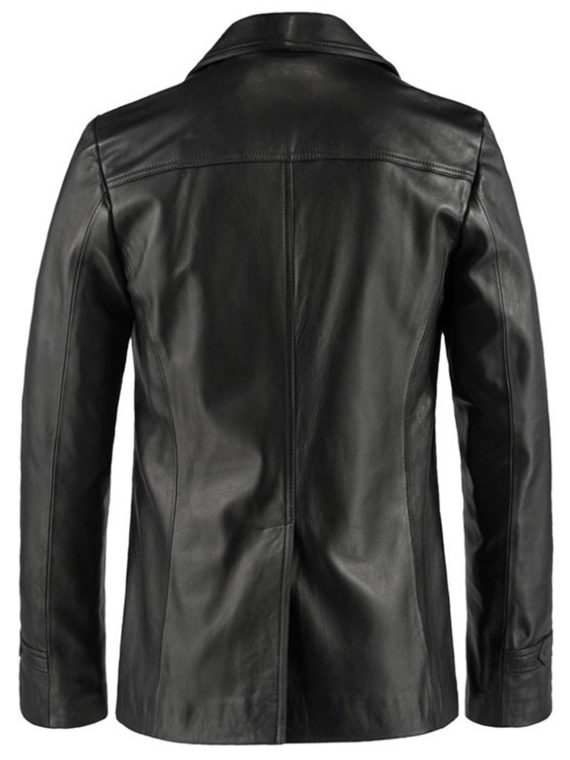 John Simm Life On Mars Black Leather Jacket - Image 3