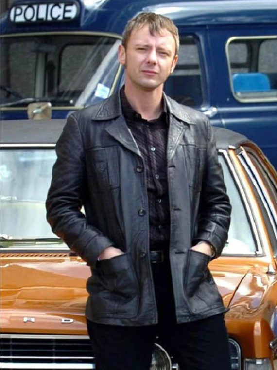 John Simm Life On Mars Black Leather Jacket