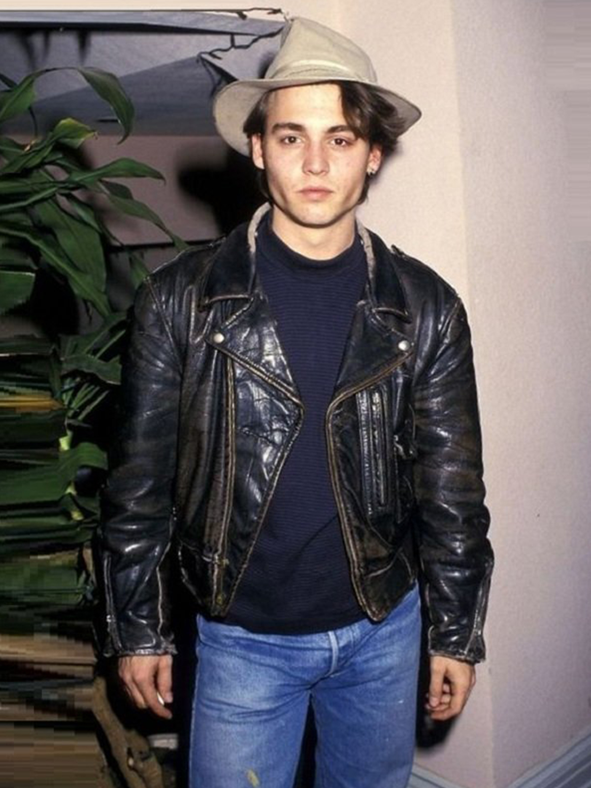 Johnny Depp Black Leather Jacket