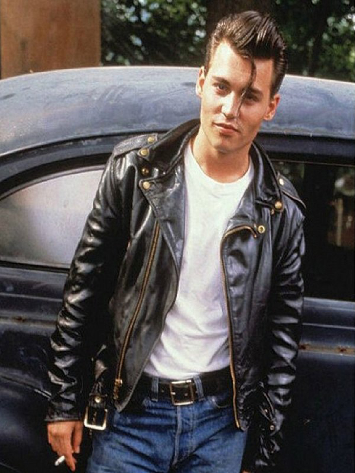 Johnny Depp Cry Baby Stylish Leather Jacket