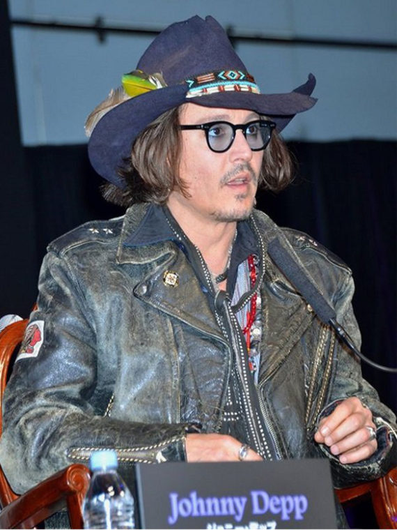 Johnny Depp Distressed Black Jacket