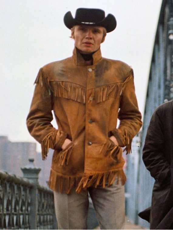 Jon Voight Midnight Cowboy Fringe Brown Jacket