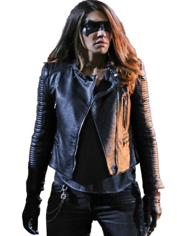 Juliana Harkavy Arrow Black Leather Jacket