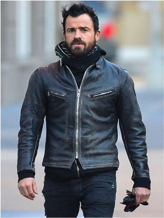 Justin Theroux Motorcycle Leather Jacket - Image 3