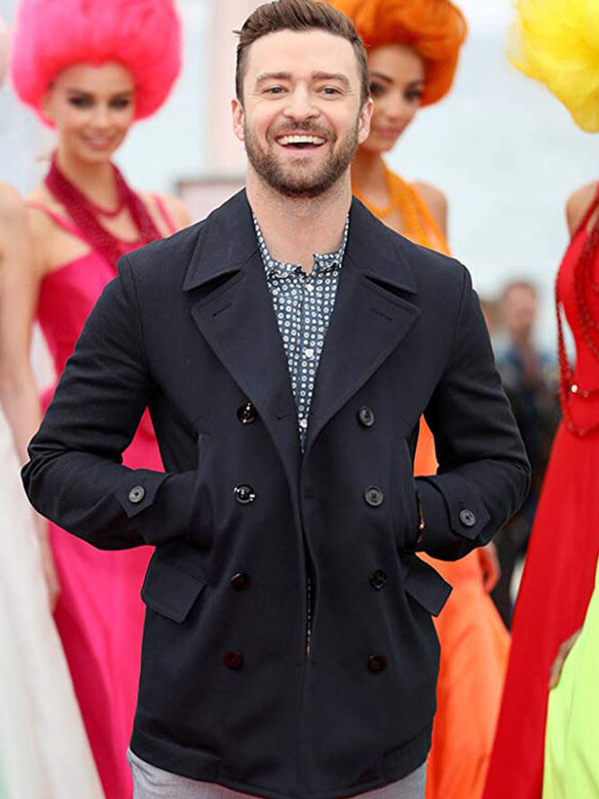 Justin Timberlake Double Breasted Wool Jacket