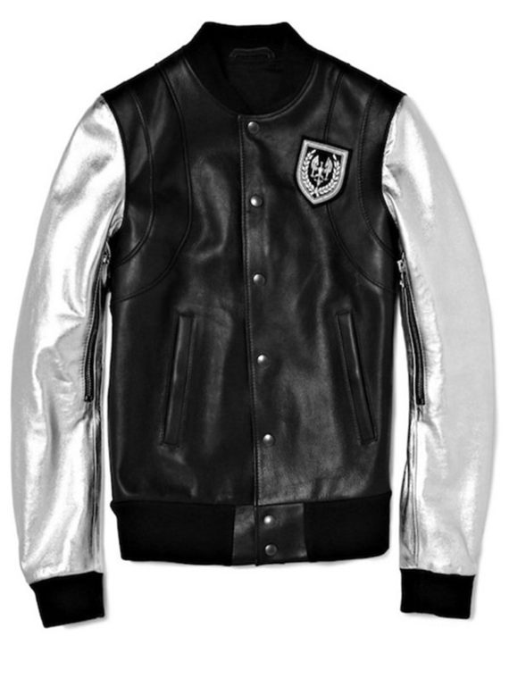 Justine Bieber Silver Sleeves Jacket