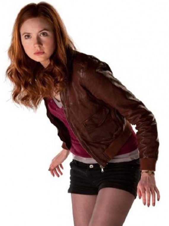 Karen Gillan Dr Who Leather Jacket