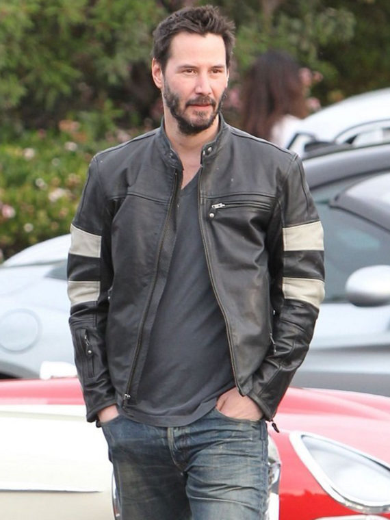 Keanu Reeves Motorcycle Black Jacket