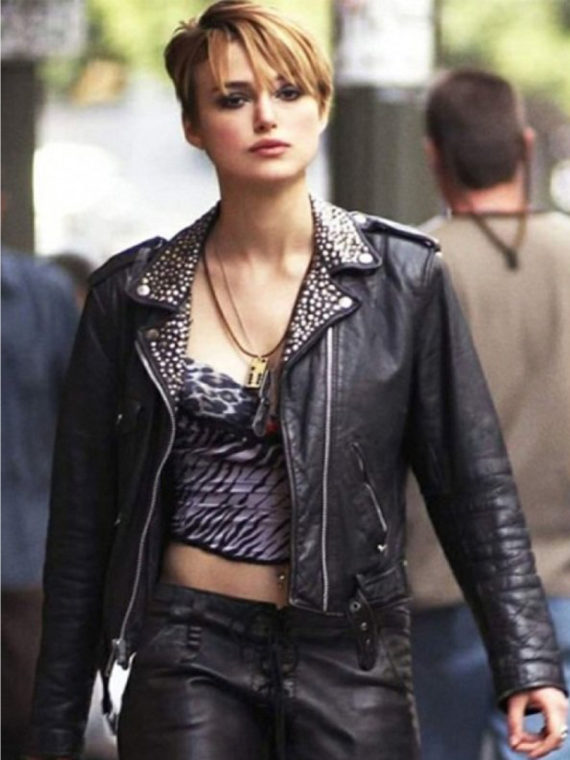 Keira Knightley Domino Harvey Leather Jacket