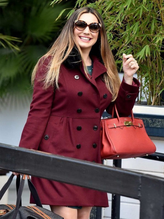 Kelly Brook Double Breasted Trench Coat