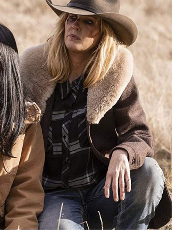 Kelly Reilly Beth Dutton Wool Coat