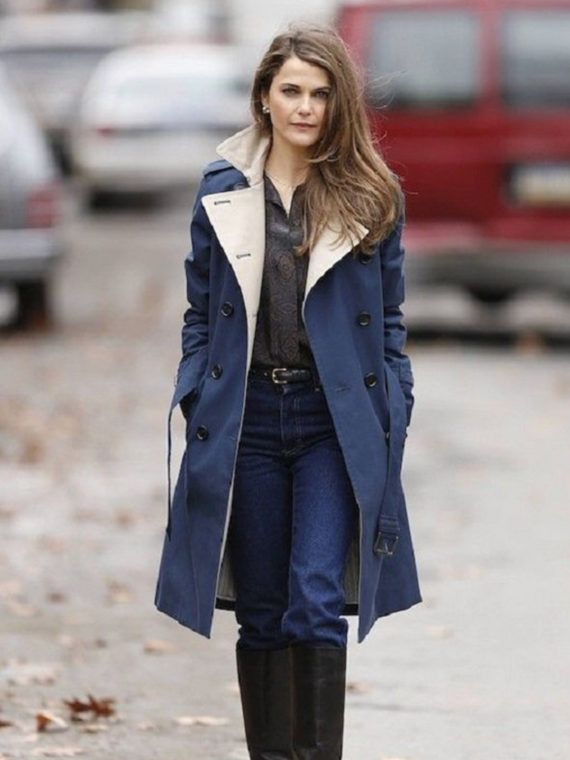 Keri Russell The Americans Breasted Coat