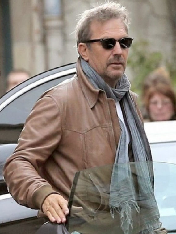 Kevin Costner 3 Days to Kill Brown Jacket