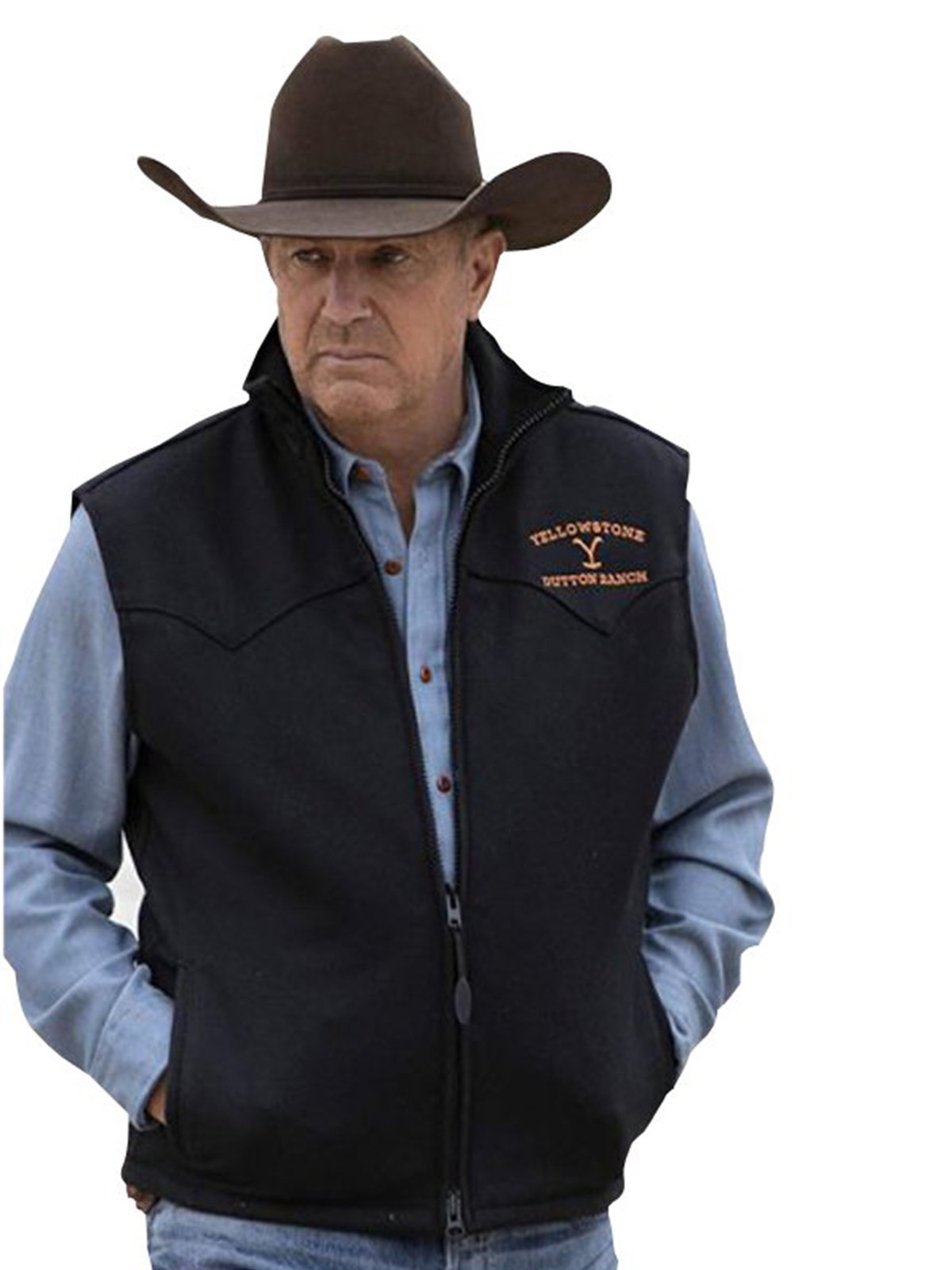 Kevin Costner Yellowstone vest