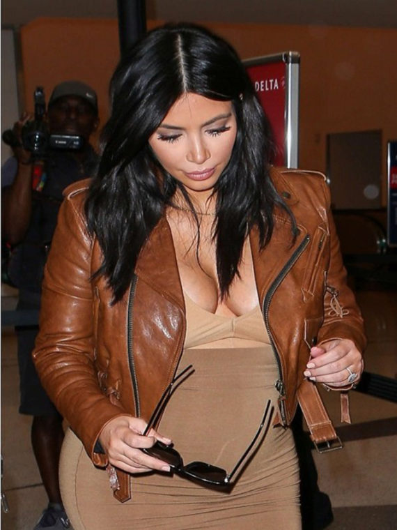 Kim Kardashian Brown Jacket