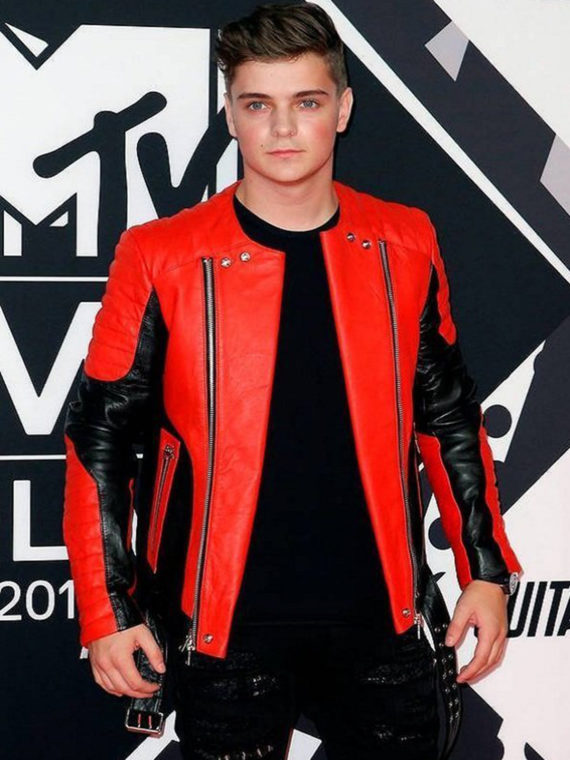 Martin Garrix Red Black Jacket