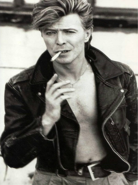 Singer David Bowie Stylish Design Biker Leather Jacket