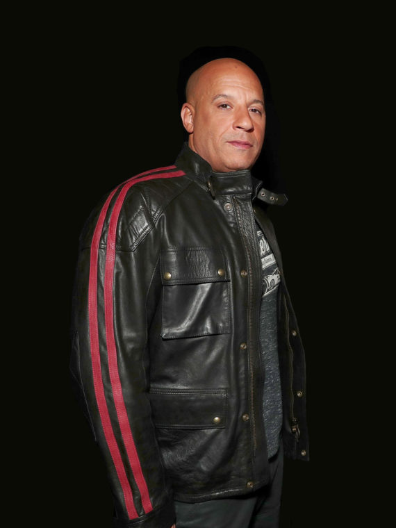 Vin Diesel Fast and Furious 9 Premiere Black Jacket