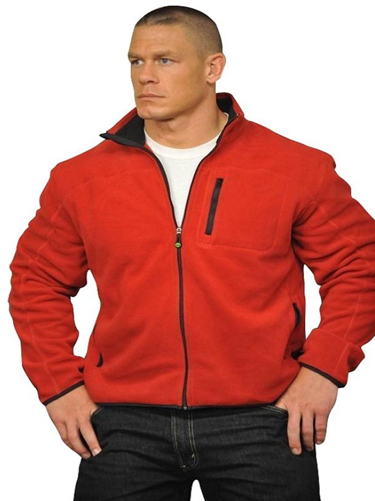 WWE John Cena Red Fleece Jacket