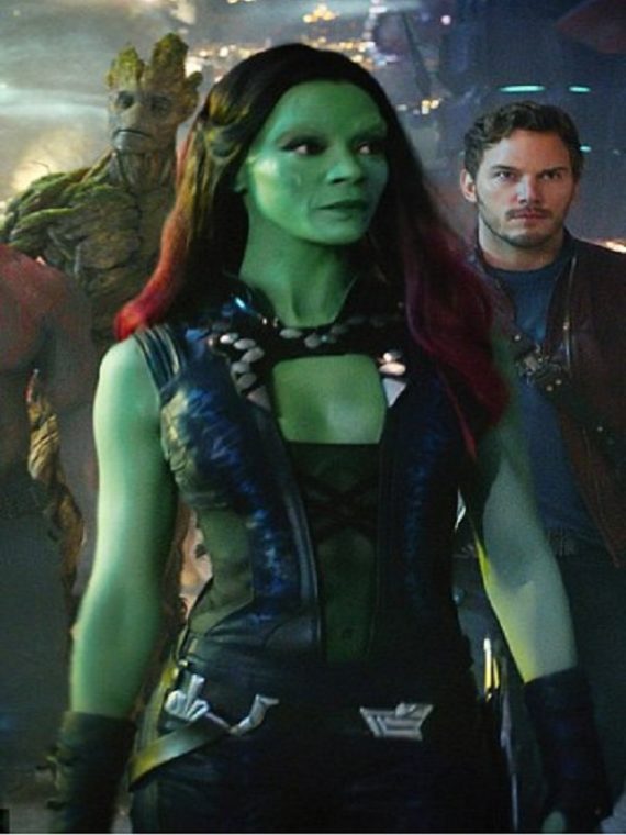 Zoe Saldana Guardians of The Galaxy Stylish Vest - Image 2